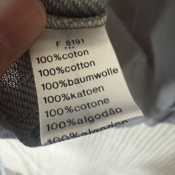 Lacoste Polo Shirt Mens 7 Sz XXL Gray Contrast Collar Big Crocodile Preppy - Picture 7 of 13